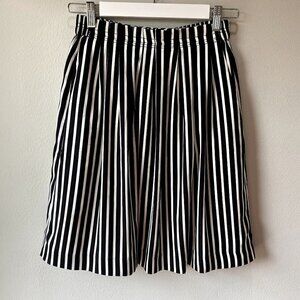 J. Crew Mercantile Pleated Striped Skirt 2